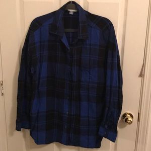 Boyfriend Plaid Button Down